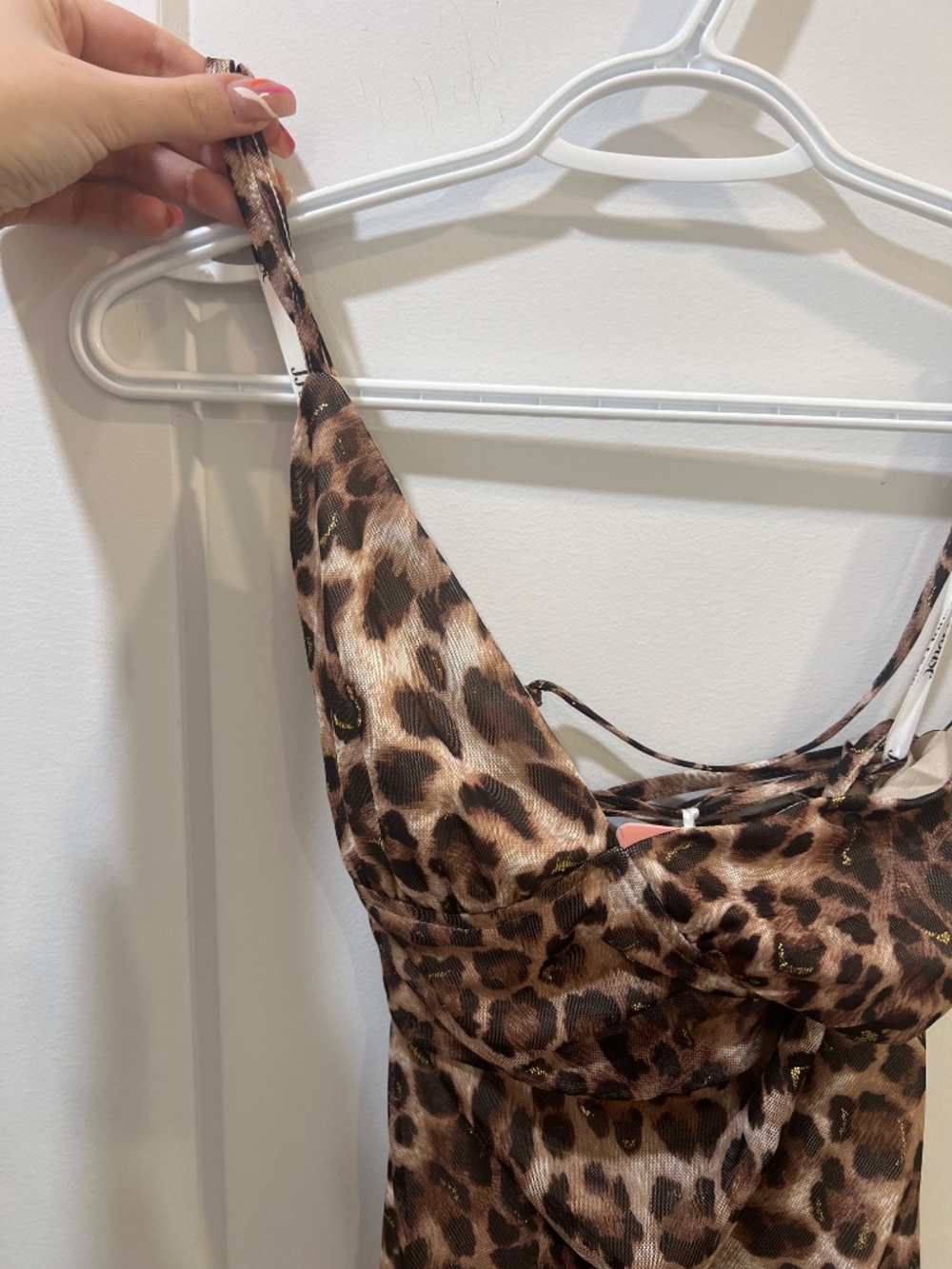 Maxi Leopard Print Dress (Size L) - Picture 5 of 10